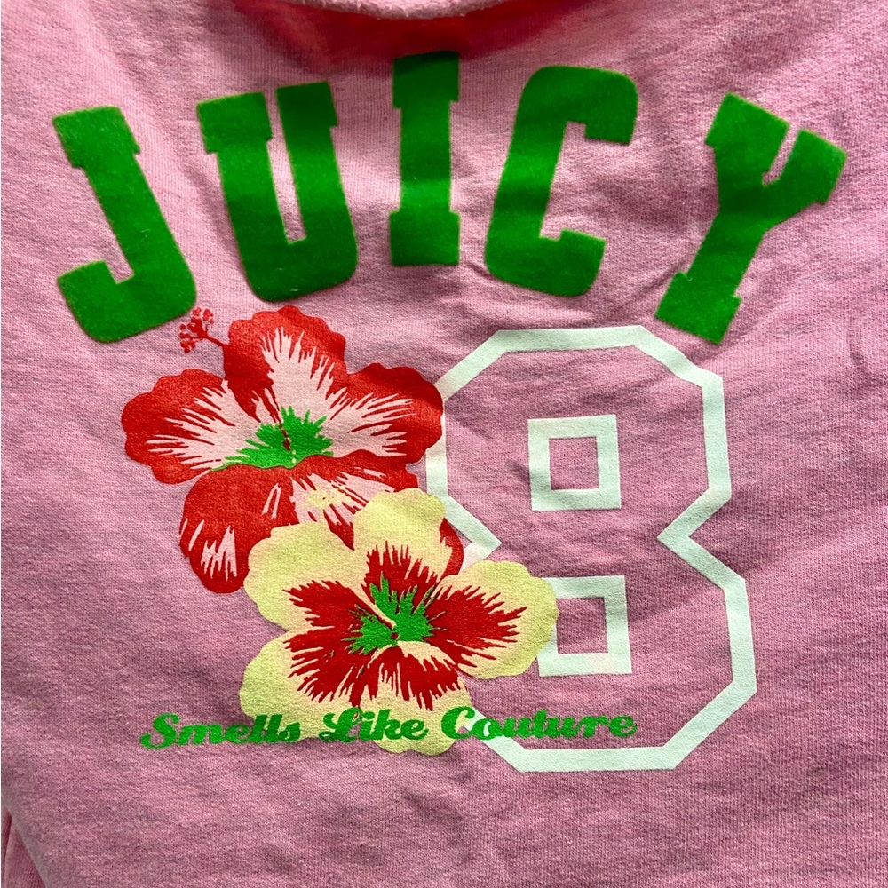**SOLD**Juicy Couture Short Sleeve Flashdance Sweatshirt - Picture 4 of 4